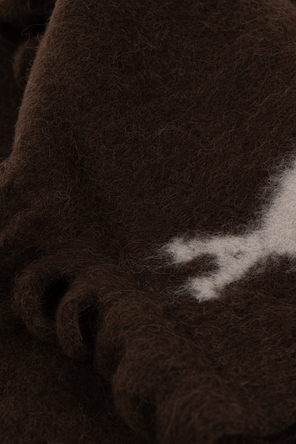 Ami Alexandre Mattiussi Wool scarf with logo
