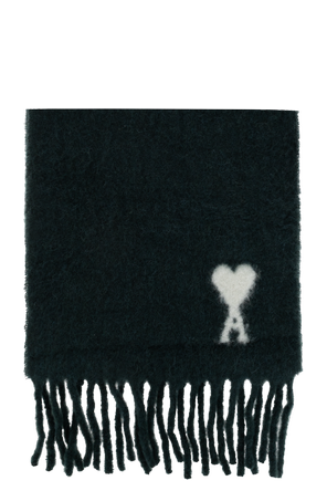 Wool scarf with logo