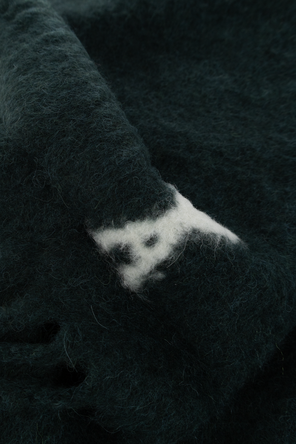 Ami Alexandre Mattiussi Wool scarf with logo