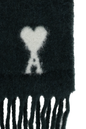 Ami Alexandre Mattiussi Wool scarf with logo