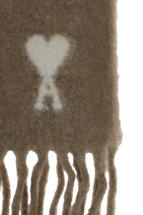 Ami Alexandre Mattiussi Wool scarf with logo