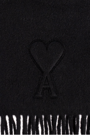 Ami Alexandre Mattiussi Wełniany szal z frędzlami