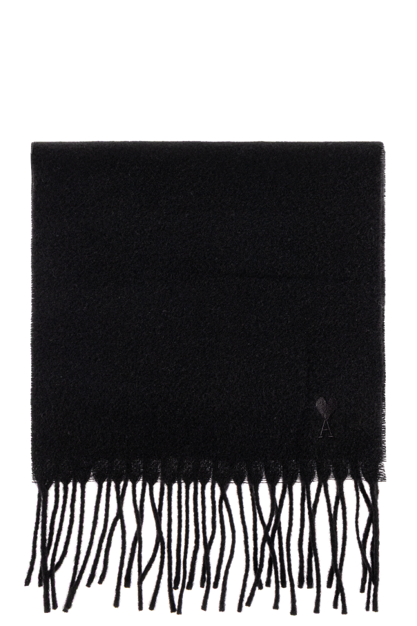 Wool scarf with logo od Ami Alexandre Mattiussi