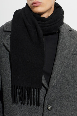 Ami Alexandre Mattiussi Wool Scarf with Logo