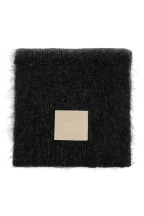 Scarf with Sewn Logo