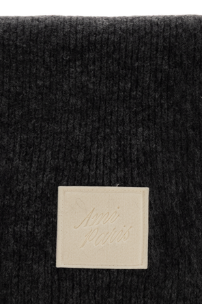 Ami Alexandre Mattiussi Scarf with Sewn Logo