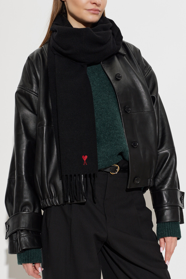 Ami Alexandre Mattiussi Wool scarf