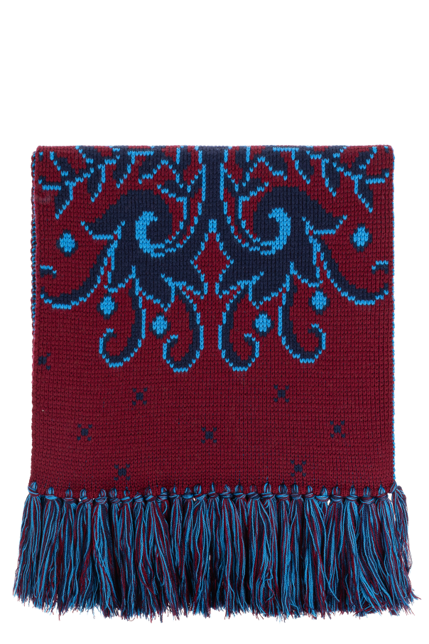 Wool scarf with fringes od Etro