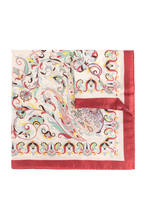 Silk scarf with print