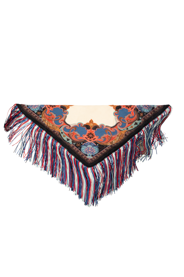 Triangular scarf with fringes od Etro