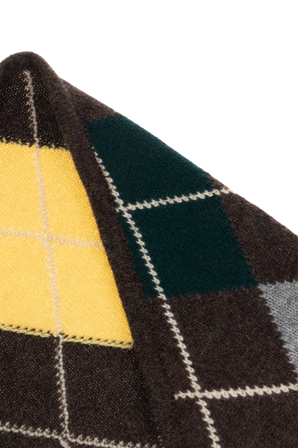&Daughter Cashmere triangular scarf ‘Fionn Argyle’