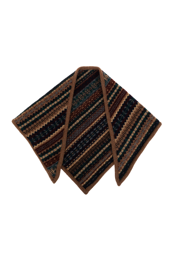 Cashmere triangular scarf ‘Fairisle’ od &Daughter