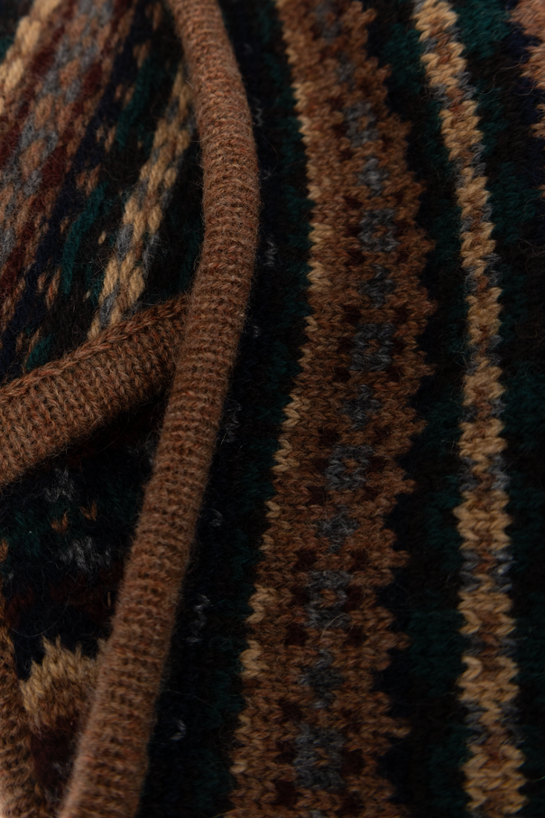 &Daughter Cashmere triangular scarf ‘Fairisle’