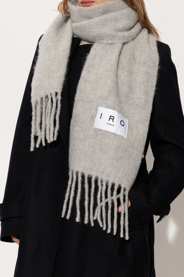 Iro ‘Authie’ scarf with logo