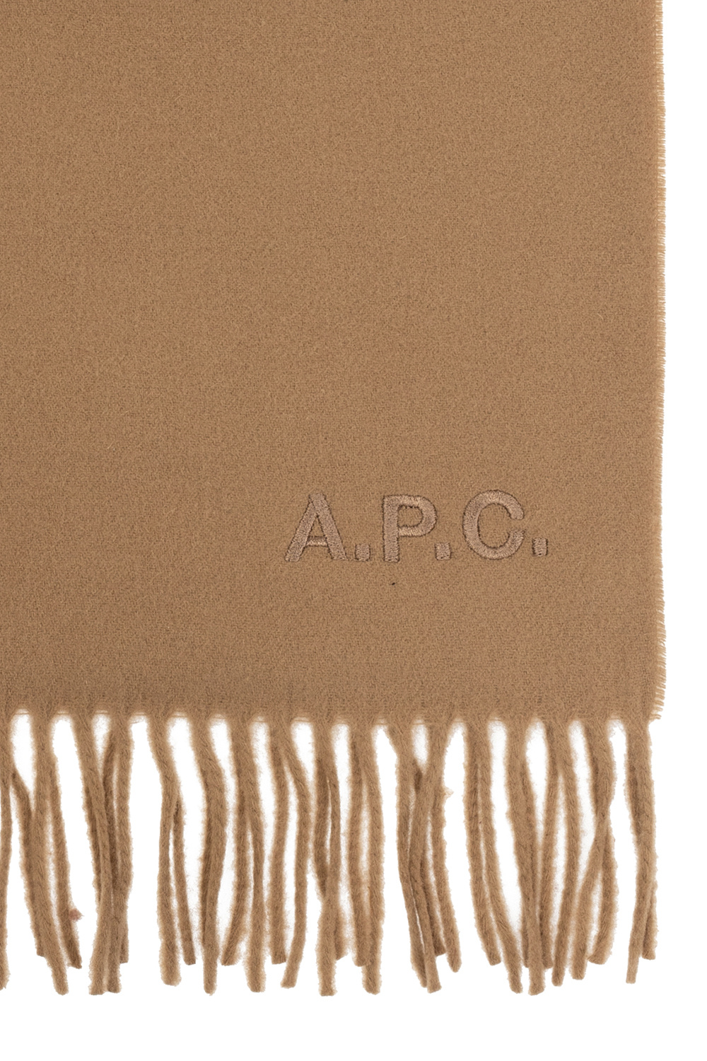 A.P.C. Logo-embroidered scarf