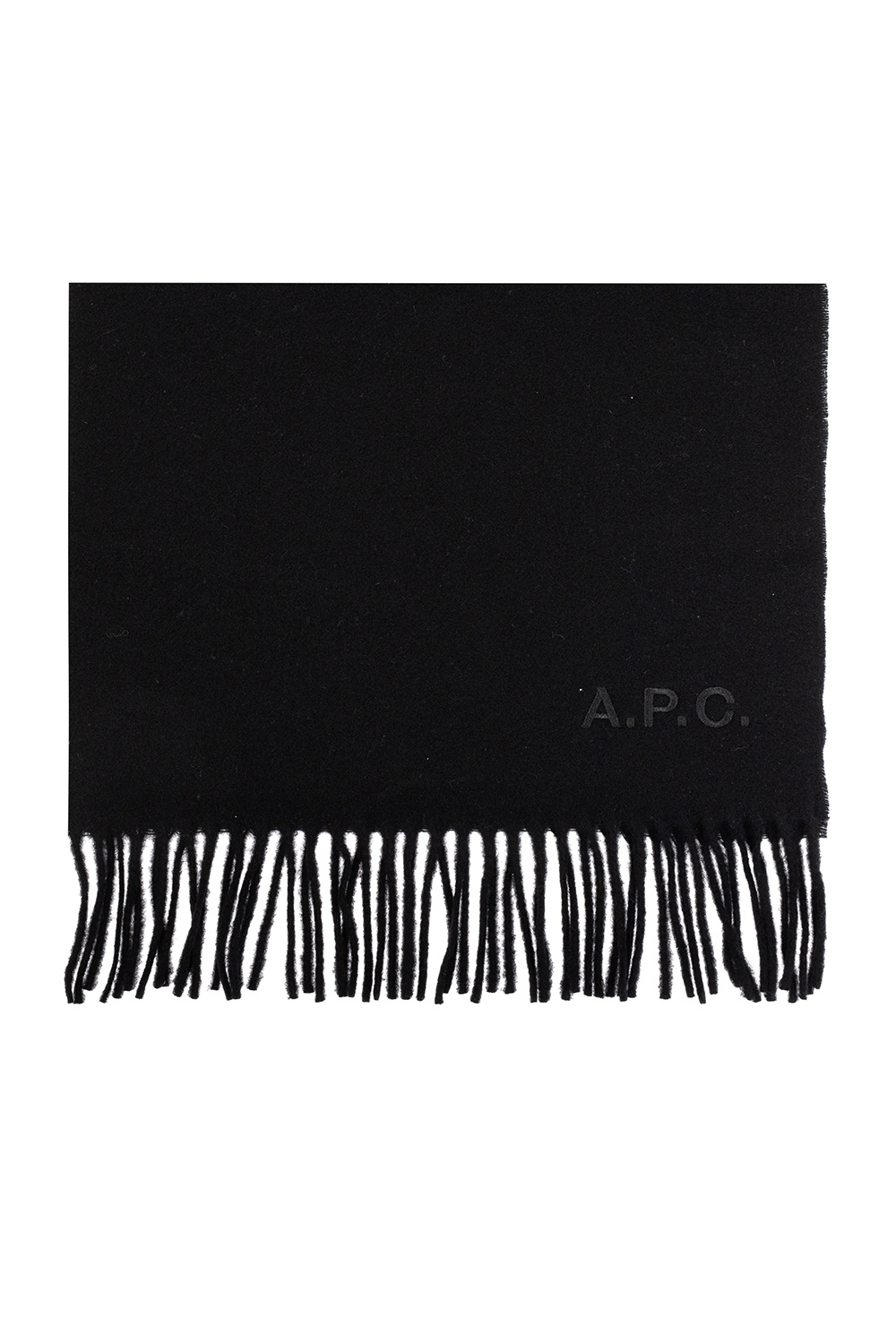 A.P.C. Logo-embroidered scarf