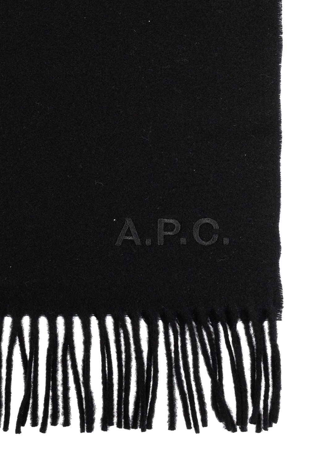 A.P.C. Logo-embroidered scarf