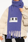 Iro PURPLE ‘Authie’ scarf with logo