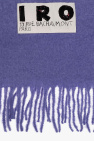 Iro PURPLE ‘Authie’ scarf with logo