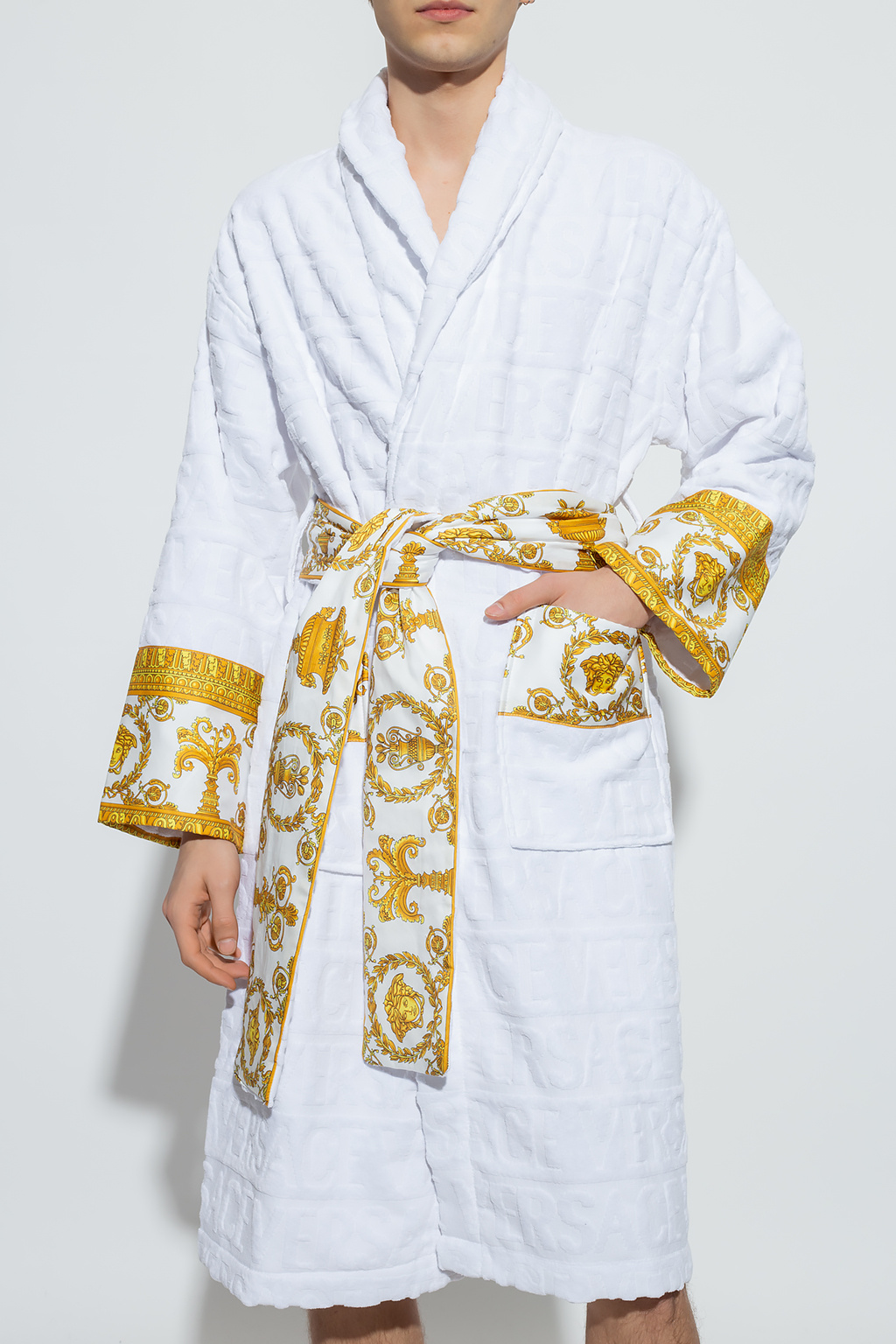 Versace Home Patterned bathrobe