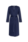 Hanro NAVY BLUE Robe with floral pattern