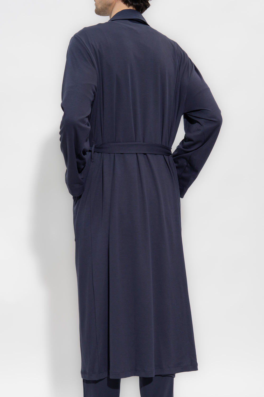 Navy blue Cotton bathrobe Hanro - CamaragrancanariaShops Spain