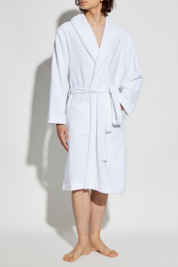 Hanro Albornoz de algodón con cinturón