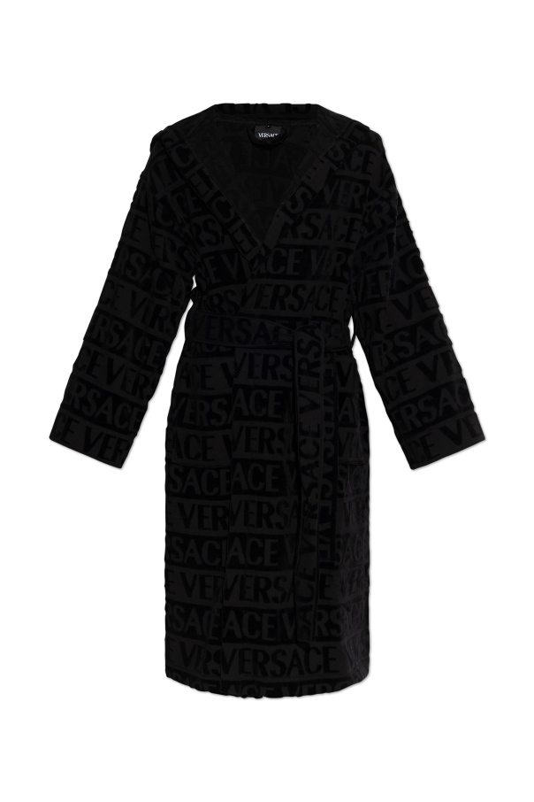 Cotton bathrobe with monogram od Versace Home
