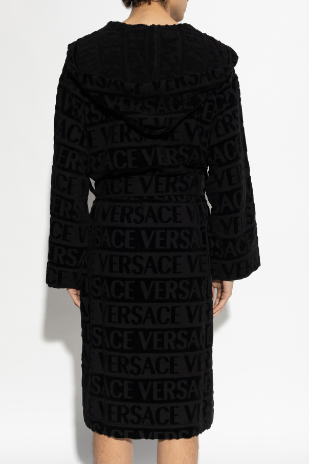 Versace Home Cotton bathrobe with monogram