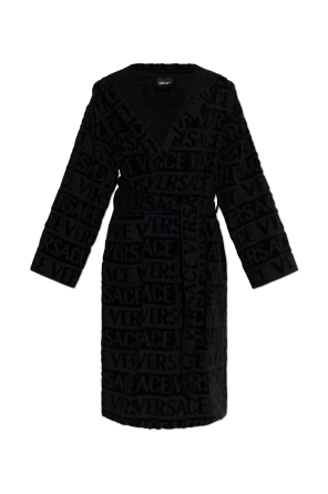 Bata de algodón con monograma