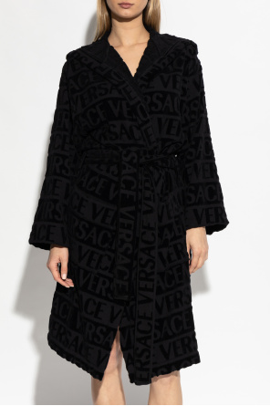 Versace Home Cotton bathrobe with monogram