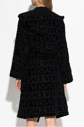 Versace Home Cotton bathrobe with monogram