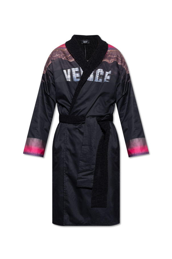 Versace Home Printed cotton bathrobe