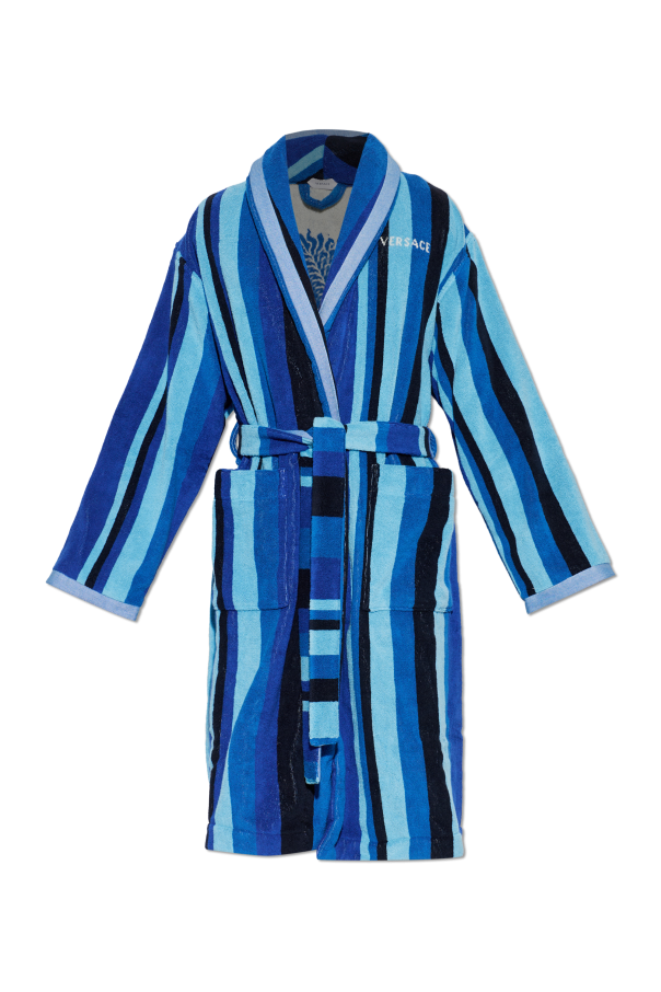 Cotton bathrobe with pockets od Versace Home
