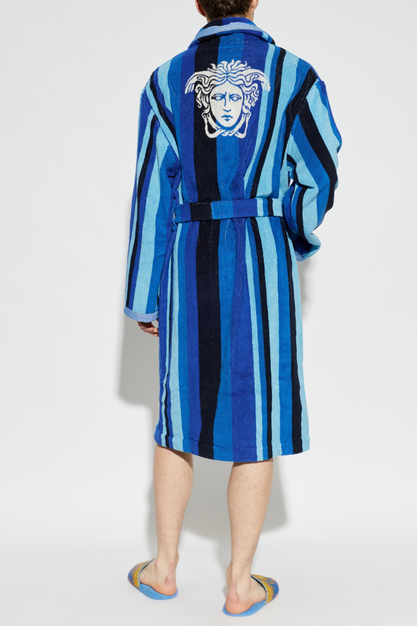 Versace Home Cotton bathrobe with pockets
