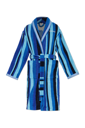 Cotton bathrobe with pockets od Versace Home