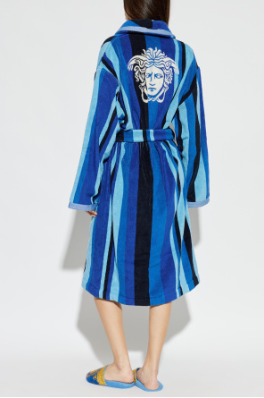 Versace Home Cotton bathrobe with pockets
