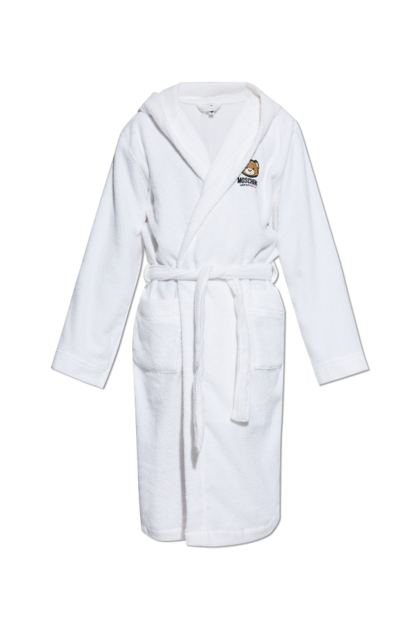 Cotton bathrobe with hood, zdjęcie 1 Cotton bathrobe with hood od Moschino
