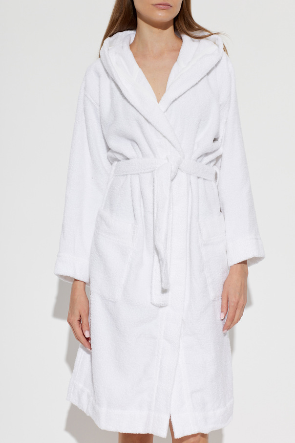 Moschino Cotton bathrobe with hood