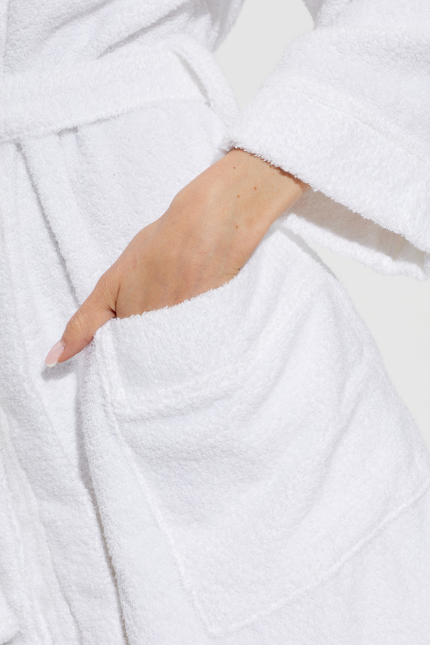 Moschino Cotton bathrobe with hood