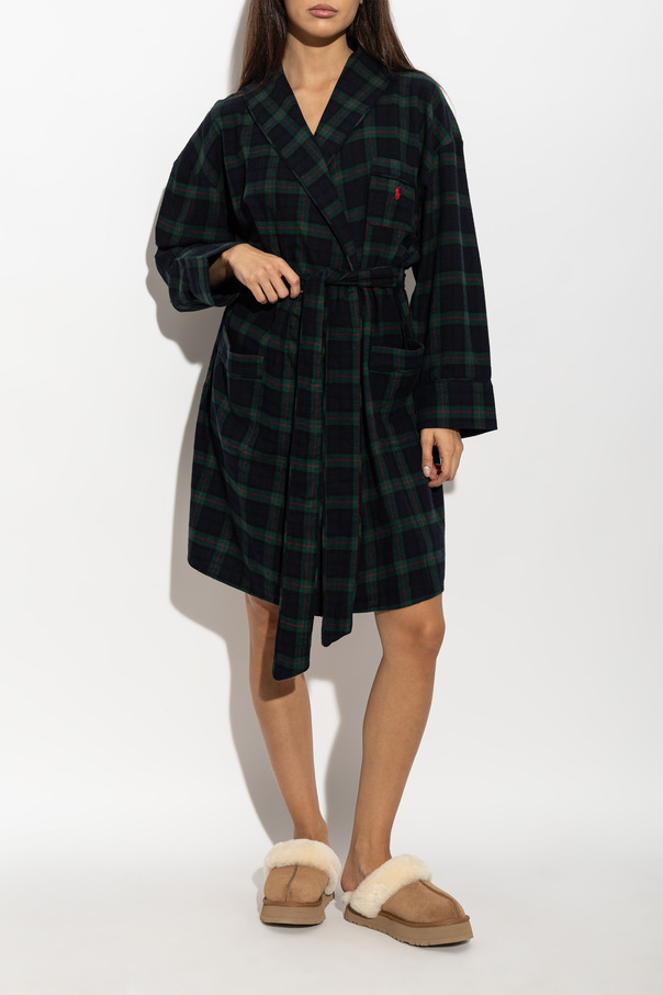 Polo Ralph Lauren Robe de algodão aos quadrados