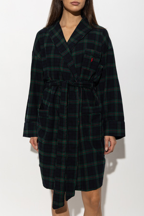 Polo Ralph Lauren Robe de algodão aos quadrados