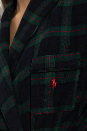 Polo Ralph Lauren Robe de algodão aos quadrados