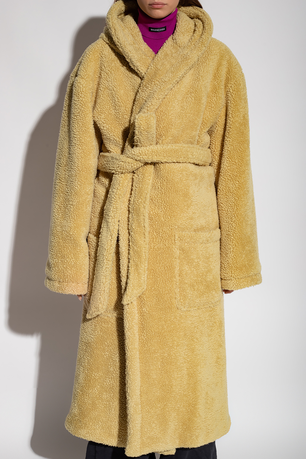 Balenciaga Faux-shearling coat