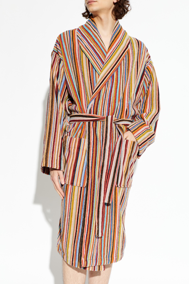 Paul Smith Bawełniany szlafrok z kieszeniami