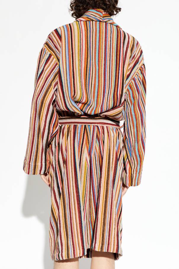 Paul Smith Bawełniany szlafrok z kieszeniami