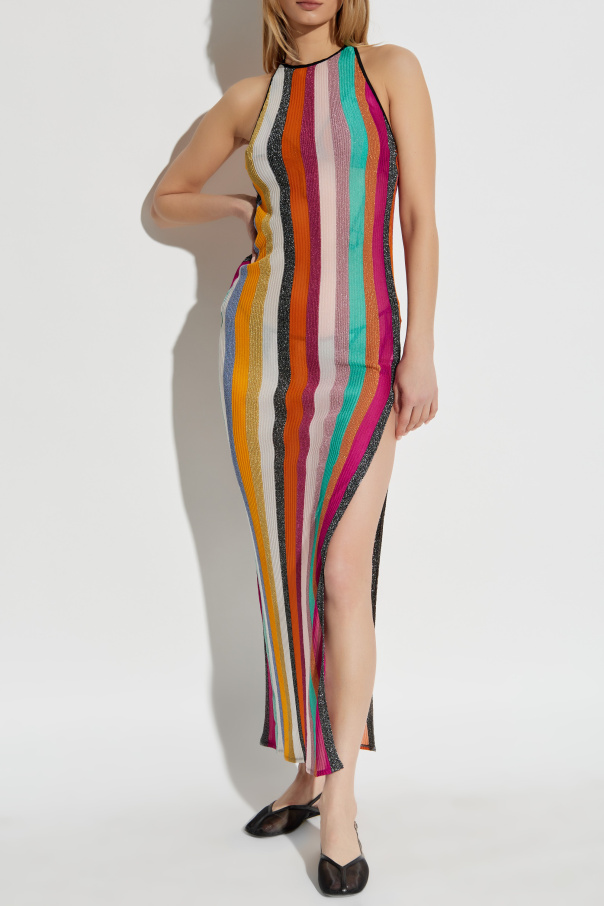 Missoni Sukienka plażowa z lureksową nicią
