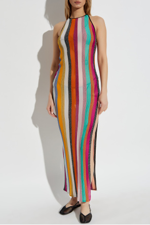 Missoni Sukienka plażowa z lureksową nicią