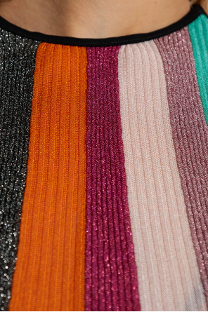 Missoni Sukienka plażowa z lureksową nicią