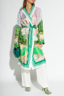 Casablanca GREEN Silk bathrobe